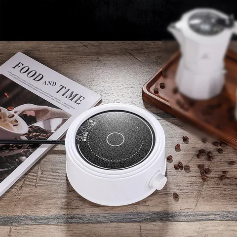 Mini Fornello Elettrico in Ceramica Forno Scalda Tè Portatile Temperatura Regolabile Caffettiera Piastra Elettrica