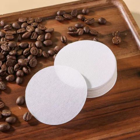 Umweltfreundliche Runde Papier-Kaffeefilter für Mokkakanne Einweg Kaffee Filterpapiere Haushalt Küche Barista Zubehör