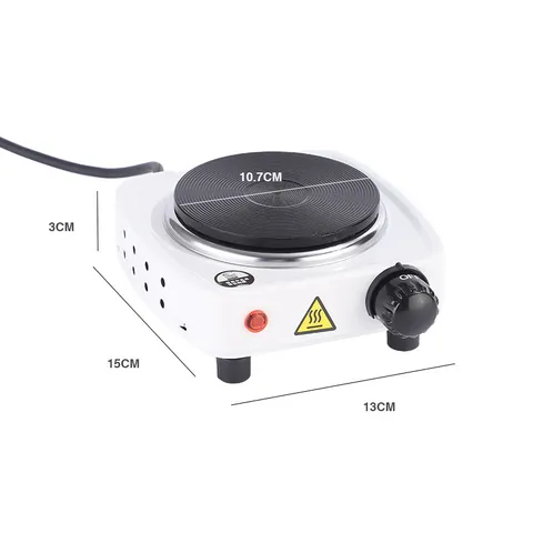 Mini Electric Stove 500W Portable Hot Plate Coffee Maker Tea Heating Base Home Kitchen Appliance