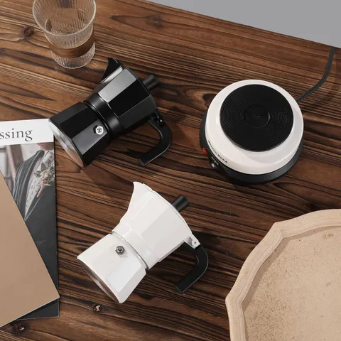Klassischer Aluminium Moka Kocher Italienischer Espresso Kocher Haushalt Herd Kaffeezubereiter Kanne Für Reiche Kaffeeextraktion
