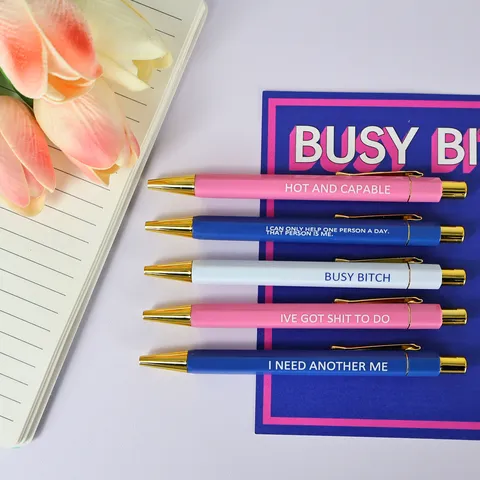 Asteia Stylos Diarkeias Thematos Grafeiou Me Khartini Karta Dimiourgiko Slogan Plastika Stylos Grafikis Ylis Gia Enilikes Grafeio kai Sholiki Yli
