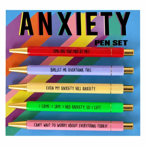 Funny English Quotes Ballpoint Pen Set Novelty Writing Pens Office School Supplies Gift For Students Adults