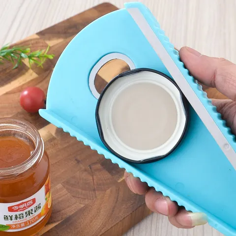 Apribottiglie e Apriscatole Multifunzionale con Impugnatura Antiscivolo Utensile da Cucina Ergonomico per Uso Domestico