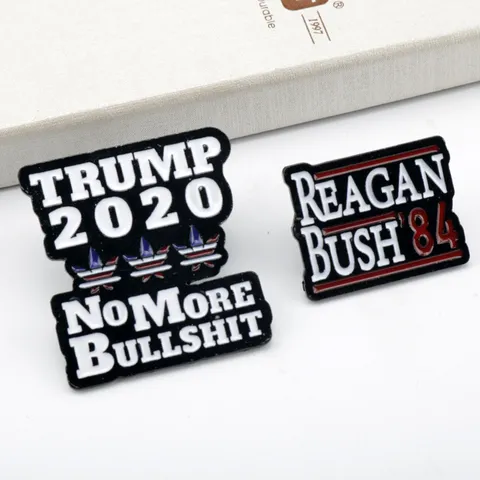 US Ekloges Politiko Anamnistiko Metaliko Smalto Brooch Pin Prochari Badge Moda Endymata Axesorou Doron