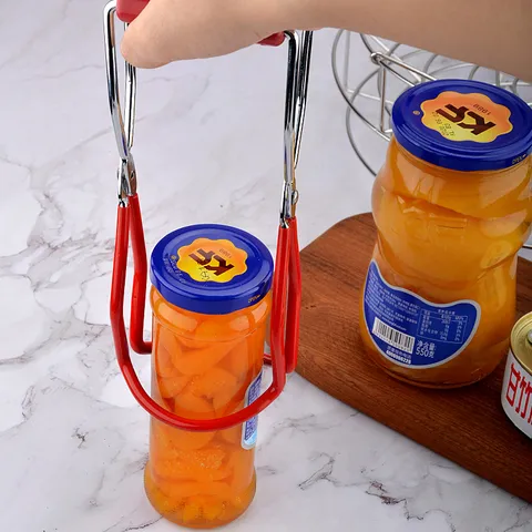 3 In 1 Anti Scald Clip Stainless Steel Folding Canning Lifter Kitchen Hot Dish Bowl Clamp Jar Rack Canning Kit