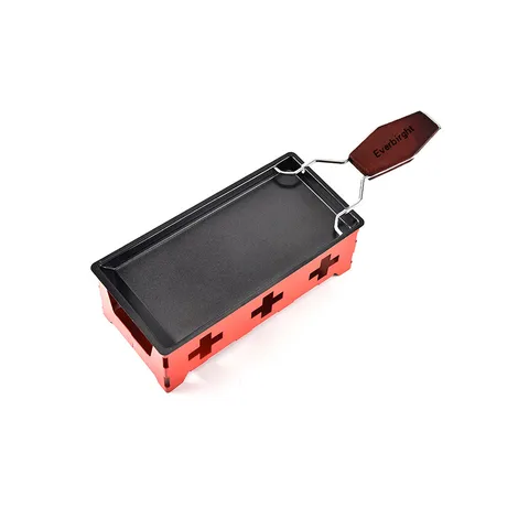 Mini Stainless Steel Raclette Cheese Melter Set Portable Non Stick Cheese Grilling Pan With Stand And Candles For Home Party