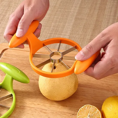 Stainless Steel Apple Slicer and Corer 8 Blade Fruit Divider Cutter Tool Kitchen Gadget