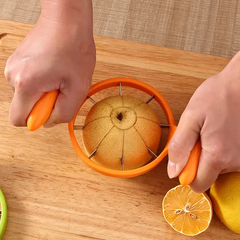 Stainless Steel Apple Slicer and Corer 8 Blade Fruit Divider Cutter Tool Kitchen Gadget
