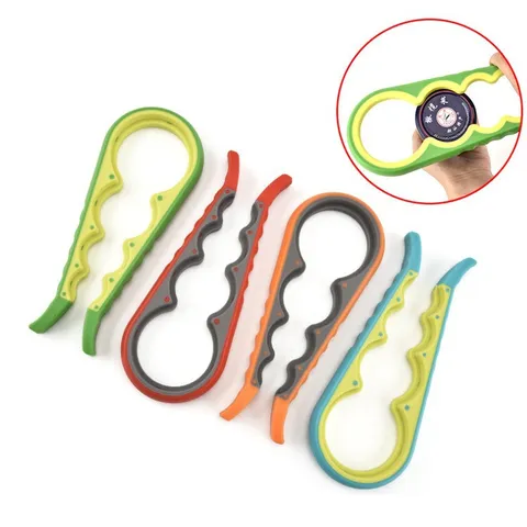 Apribottiglie Multifunzionale 4 in 1 in PP e TPR Antiscivolo Apribarattoli Strumento da Cucina