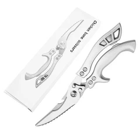 Heavy Duty Kitchen Scissors Stainless Steel Food Shear Multi-purpose Bone Cutting Tool with Ergonomic Handle for BBQ Fish