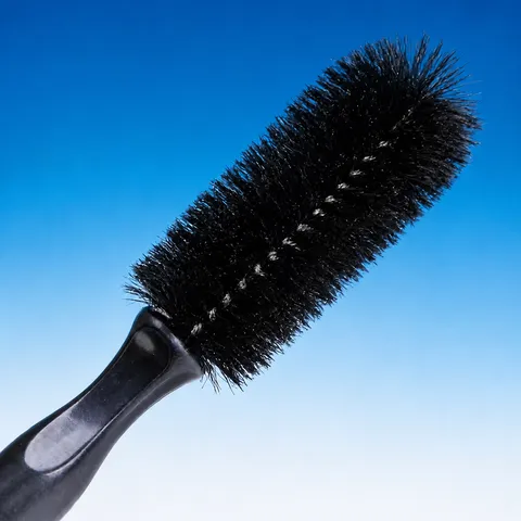 Brosse à Pneu de Voiture Brosse de Nettoyage de Moyeu de Roue Manche en Plastique PVC Nettoyant pour Jante Outil