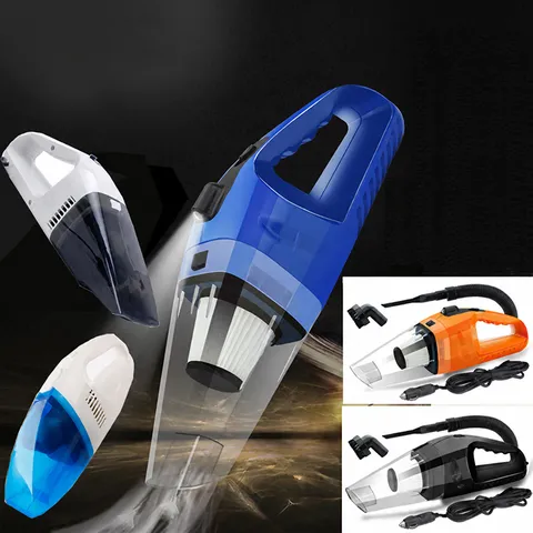 Portable Handheld Car Vacuum Cleaner Wet And Dry Dual Use Auto Vacuum With HEPA Filter And Cleaning Attachments