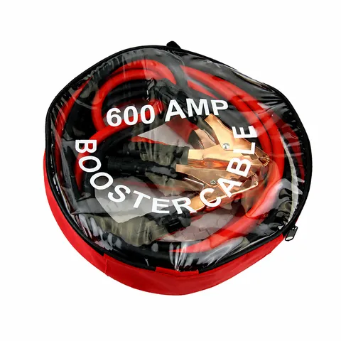 Cables de Arranque de Emergencia para Coche 600A Cable de Refuerzo de Batería Resistente Con Pinzas de Cobre Y Bolsa Redonda