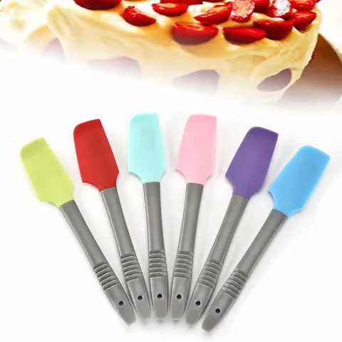 Spatola Piccola in Silicone Flessibile Multiuso per Torte Crema Ghiacciata Miscelazione e Raschietto Utensili da Cucina per Cottura