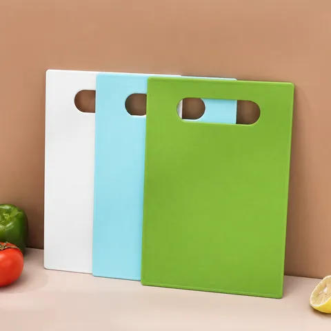Household Double Sided Non Slip Cutting Board Baby Food PP Chopping Board Kitchen Plastic Cutting Board Antibacterial Easy To Clean
