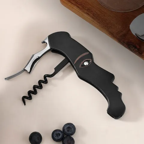 Creative Human Face Portable Wine Bottle Opener Stainless Steel Seahorse Knife Corkscrew For Home Kitchen