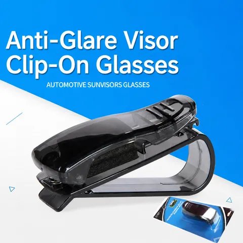 Soporte de Gafas para Parasol de Coche Clip de Tarjeta Multifunción de Plástico Accesorios de Organizador de Almacenamiento Interior de Auto