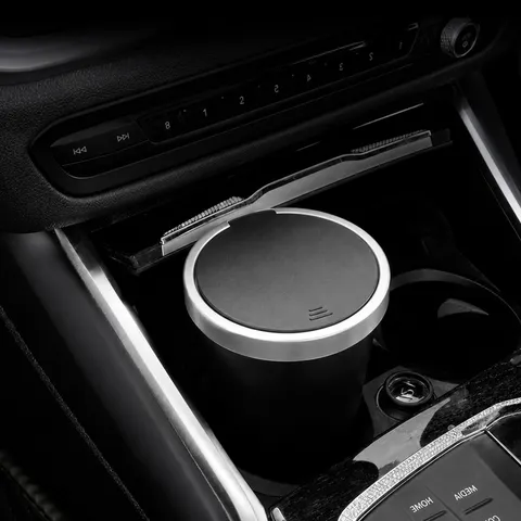 Car Trash Can Press Type Waterproof Portable Mini Auto Garbage Bin Cup Holder Storage Box With Lid For Vehicle Interior