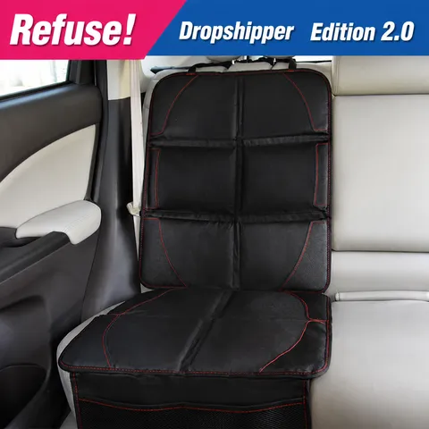 Car Seat Protector For Kids Baby Car Seat Mat Waterproof Oxford Cloth And PVC Leather Anti-Slip Backing Automotive Interior
