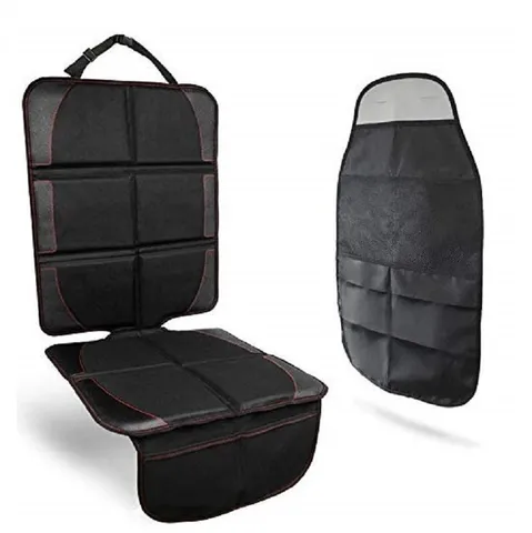Protector de Asiento de Coche para Niños Alfombrilla Impermeable de Tela Oxford y Cuero PVC Respaldo Antideslizante Interior Automotriz