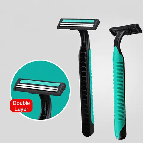 Disposable Manual Razor For Men And Women Portable Hair Removal Shaver Stainless Steel Blade Plastic Anti-Slip Handle