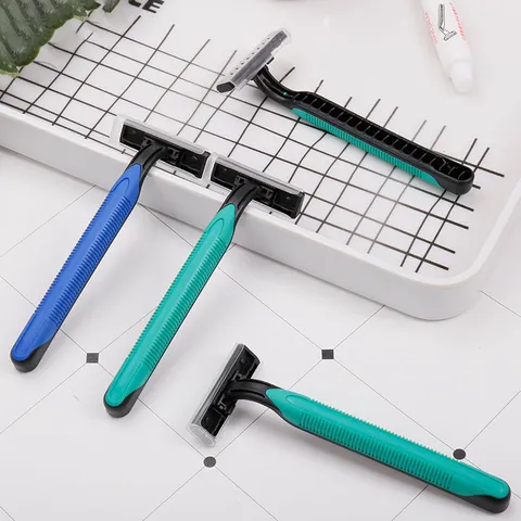 Disposable Manual Razor For Men And Women Portable Hair Removal Shaver Stainless Steel Blade Plastic Anti-Slip Handle