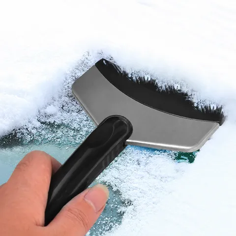 Auto Eiskratzer Edelstahl Fenster Enteiser Schneeschaufel Kfz Windschutzscheibe Schneeräumungswerkzeug Winterreinigung