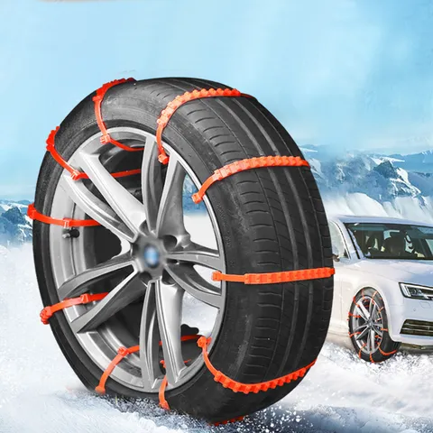 Chaîne Antidérapante de Pneu de Voiture Universelle Portable Urgence Neige Boue Conduite Sécurité Sangle de Traction Chaîne de Roue