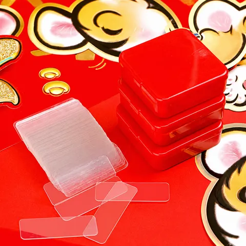 Transparent Double Sided Tape Traceless Heavy Duty Adhesive Tape Clear Boxed Sticky Strips For Home Office Wall Decor