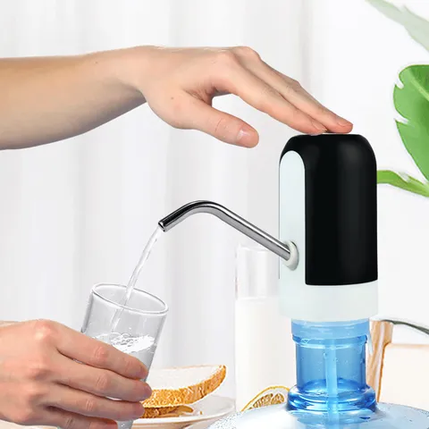 Portable Electric Water Dispenser USB Rechargeable Automatic Drinking Water Pump For Bucket Bottle Home Office Kitchen