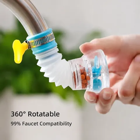 Keuken Kraan Waterfilter 360 Graden Draaibare Sproeier Anti-Spat Kraanverlenger Universele Spoelbak Waterbesparende Mondstuk