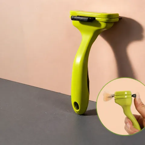 Pet Grooming Brush Deshedding Tool For Cats And Dogs With Stainless Steel Teeth And Button Hair Removal