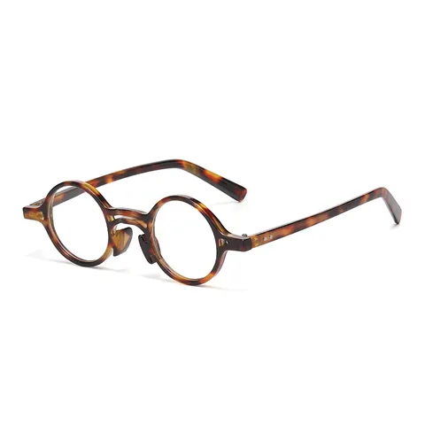 Modische Klassische Runde Anti Blaulicht Kunststoff Brille Vielseitige Vollrand Geometrische Dekorative Brille Für Erwachsene