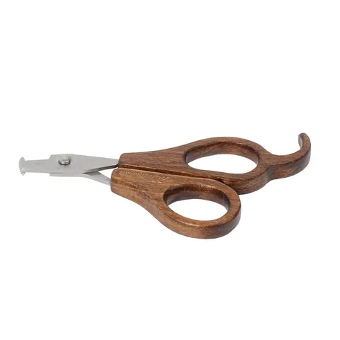 Wooden Handle Stainless Steel Pet Nail Clipper Portable Dog Cat Nail Trimmer Professional Pet Grooming Tool Claw Care