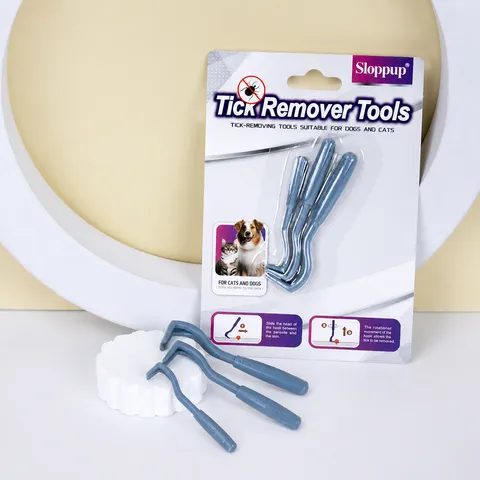 Pet Tick Remover Tool Hard Tick Extractor Flea Hook Cat Dog Tick Removal Kit Plastic Tick Tweezers Pet Grooming Supplies