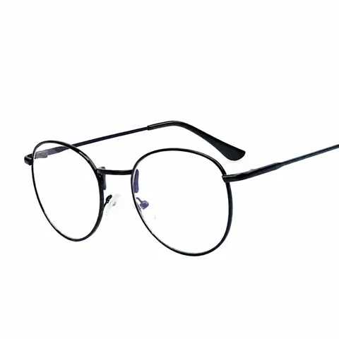Vintage Runder Metall Brillengestell Unisex Koreanischer Künstlerischer Stil Retro Optischer Brillenrahmen Klare Gläser Ohne Sehstärke