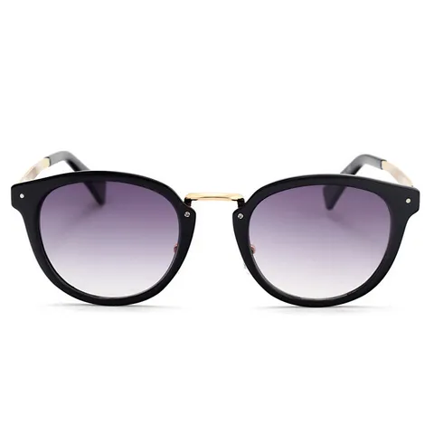 Gafas de Sol Redondas de Moda para Hombre Mujer Montatura Transparente Patillas de Metal Lentes Reflectantes Gafas de Colores UV400