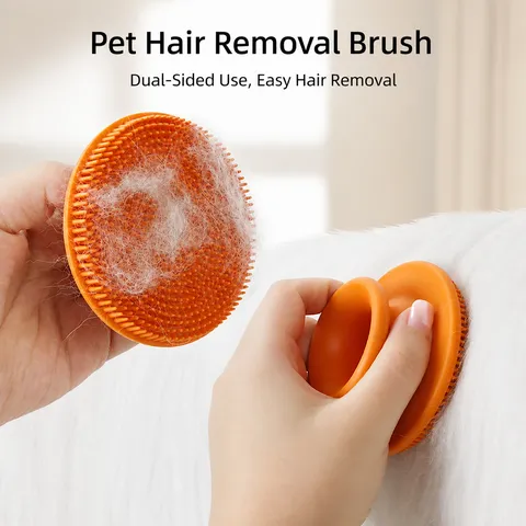 Pet Bath Brush Silicone Massage Brush For Dogs Cats Soft Bristles Pet Grooming Tool Cleaning Brush Pet Bathing Supplies