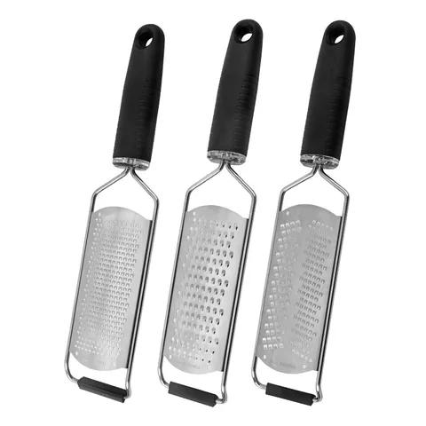 Stainless Steel Cheese Grater And Lemon Zester Kitchen Tool With Non-Slip Handle For Cheese Vegetable Chocolate