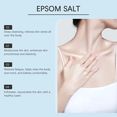 Απολέπιση Σώματος Epsom Salt OceAura Αλάτι Μπάνιου Θειικού Μαγνησίου Απαλή Απολέπιση Καθαρισμός Ενυδάτωση Περιποίηση Δέρματος