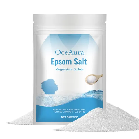 Απολέπιση Σώματος Epsom Salt OceAura Αλάτι Μπάνιου Θειικού Μαγνησίου Απαλή Απολέπιση Καθαρισμός Ενυδάτωση Περιποίηση Δέρματος