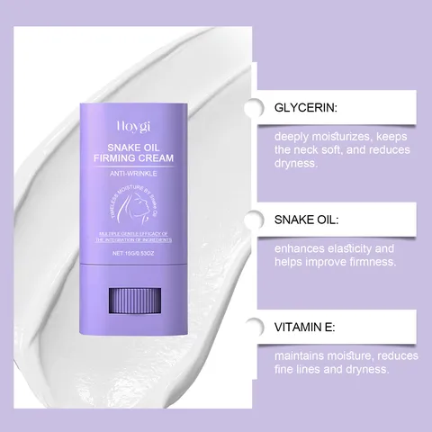 Snake Oil Firming Neck Care Stick Anti-Wrinkle Moisturizing Daily Massage Skincare Stick For Neck Beauty