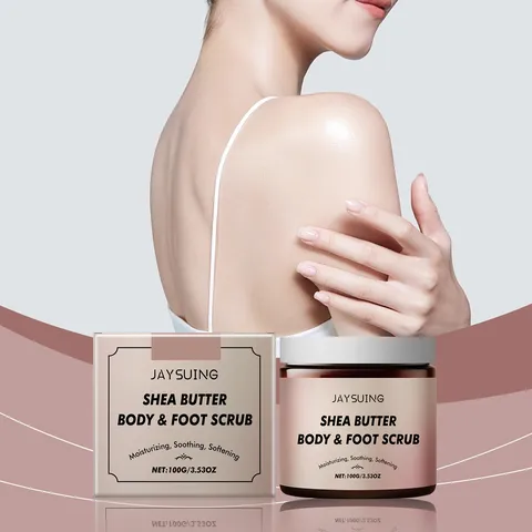 Φυσικό Scrub Σώματος με Βούτυρο Καριτέ Απολεπιστικό και Βαθιά Ενυδατικό Φροντίδα Δέρματος για Σώμα και Πόδια