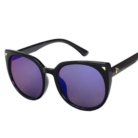 Trendy Oversized Cat Ear Sunglasses For Women Men Fashion Metal Plastic Rimless Outdoor Streetwear Sun Protection Sunglasses Glasses