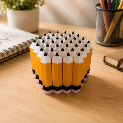 Pencil Honeycomb Fidget Toy 3D Printed PLA Stress Relief Desk Ornament Office Decompression Toy Creative Gift