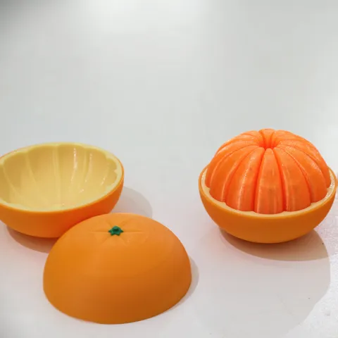 Jouet Fidget Fruit Agrume Imprimé en 3D Soulagement du Stress Jouet Orange Décoration de Table Nouveauté Jouet de Décompression