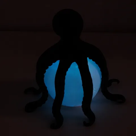 Lampada da Tavolo a Polpo Creativa Luce Ambientale di Vita Marina Decorazione per Scrivania