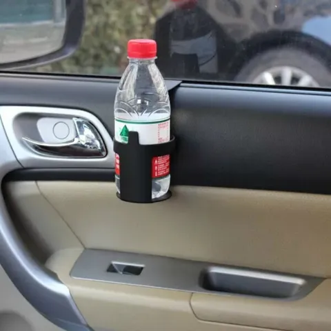 Car Cup Holder Multi-Functional Vehicle Drink Bottle Mount Door Hanging Universal Auto Interior Storage Organizer Black ABS