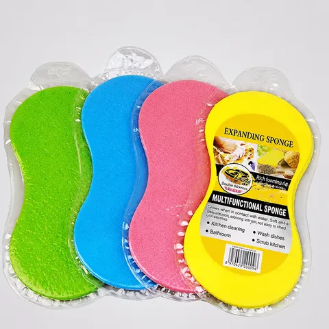 Grande Éponge de Lavage de Voiture en Forme de Huit Éponge Corail En Nid d'Abeille Comprimée Bloc de Soin et de Nettoyage de Voiture