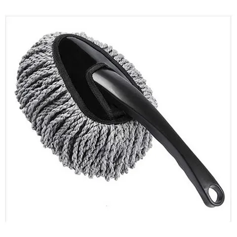 Mini Plumero para Coche Cepillo de Cera de Microfibra Herramienta de Limpieza de Polvo Interior de Auto Cepillo Portátil